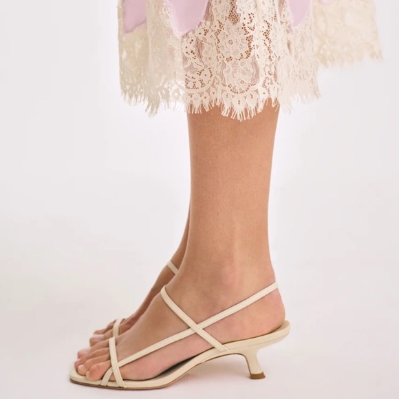 Reformation Serenity Bare Kitten Heel Sandal - Picture 3 of 10